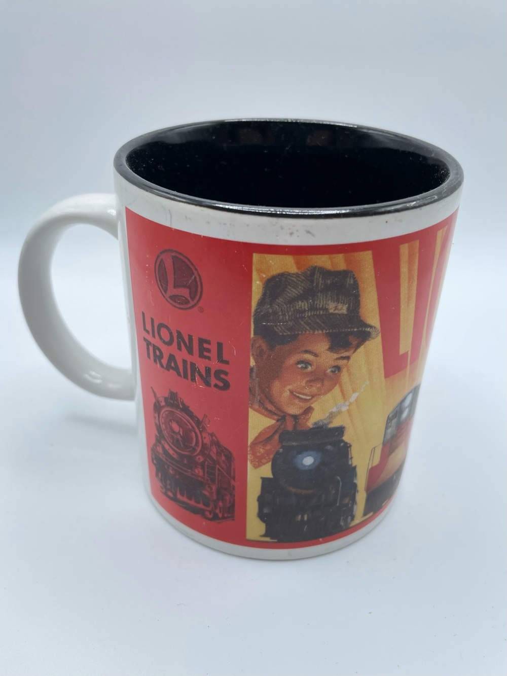 Vintage Lionel Trains Father And Son Coffee Mug Rare Full Steam Ahead